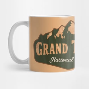 Retro Emblem Grand Teton National Park Mug
